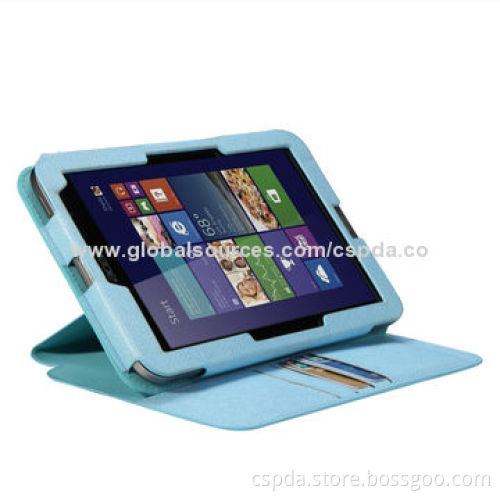 Hot-selling Back Standing Book Tablet PC Case for Acer Iconia W4-820, Easy Access to All Buttons